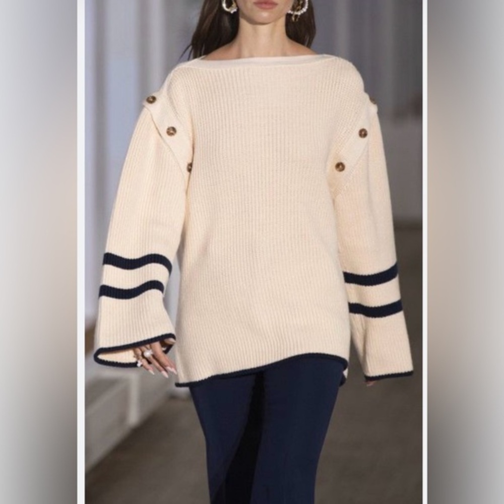 NWT ADEAM chunky oyster sweater women’s Large